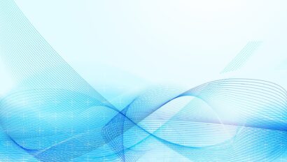 Abstract blue wave lines on a soft gradient background, depicting a smooth and flowing design with subtle sparkles and enhancing the Commission Experience.