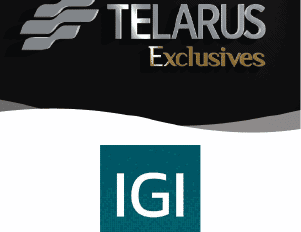 Animated image displaying logos, "Ep. 8 Telarus Exclusives" and "igi," alternating on a dark background with a sleek design.