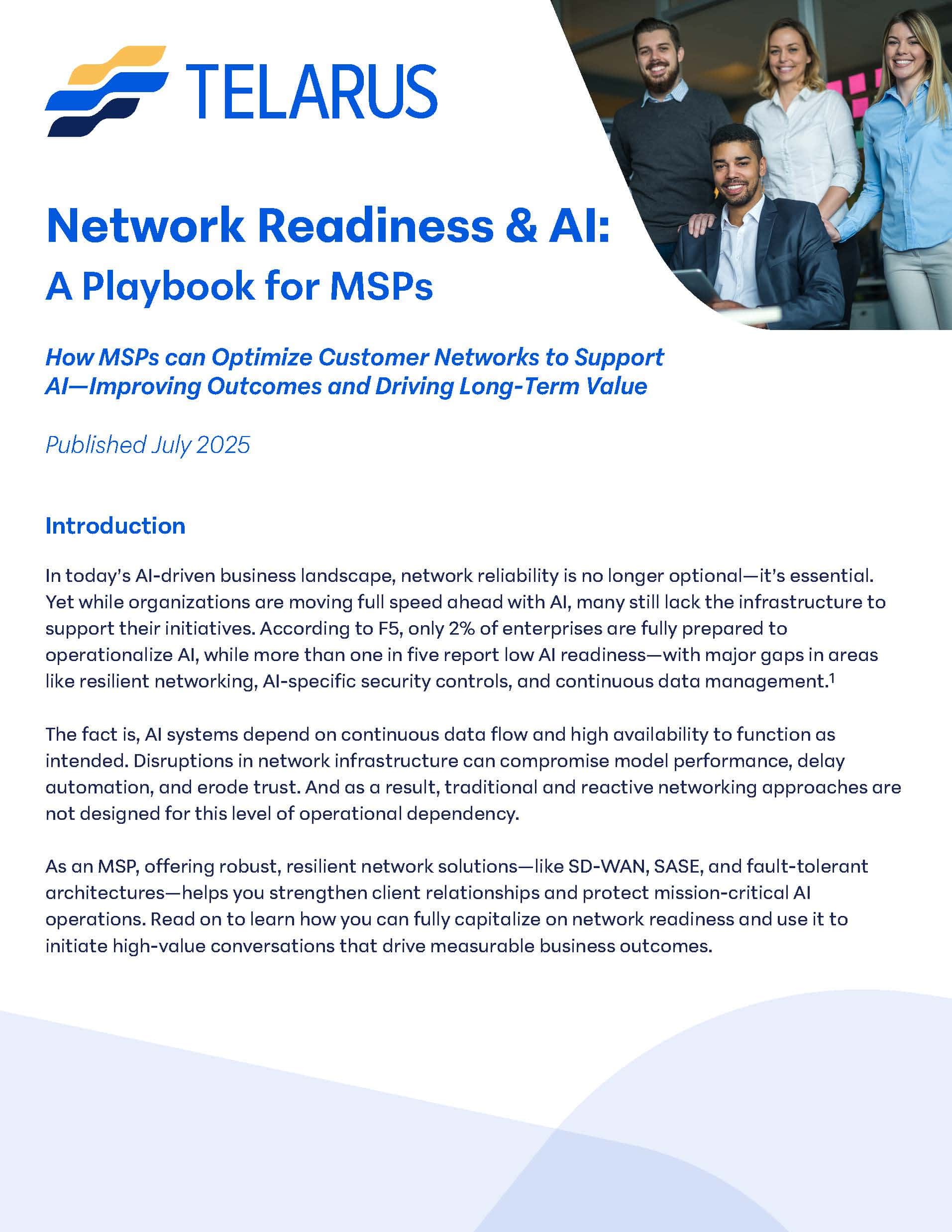 Network Readiness & AI: A Playbook for MSPs - Telarus